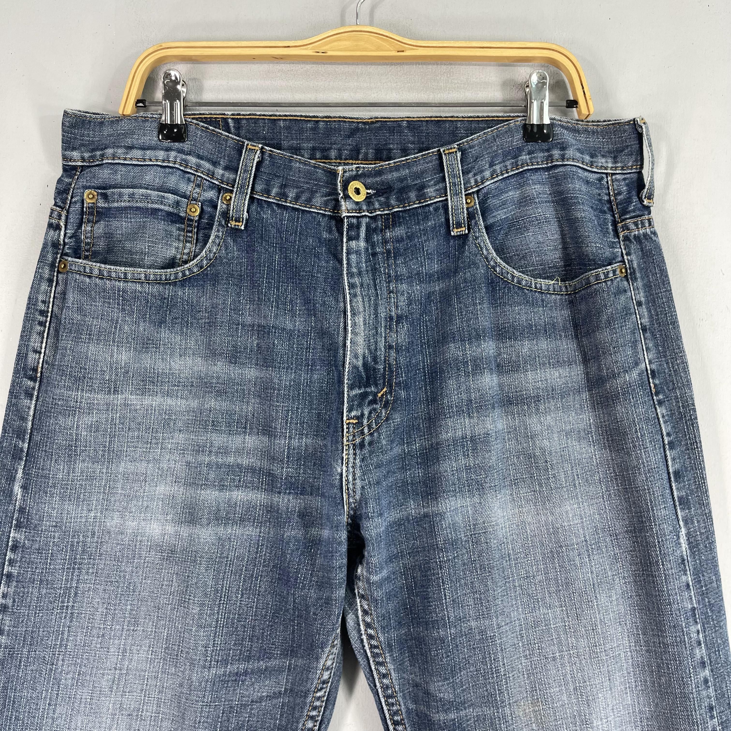 Levi's × Vintage W35 L31 Vintage Levis 569 Distressed Medium Washed Jeans Size US 35 - 2 Thumbnail