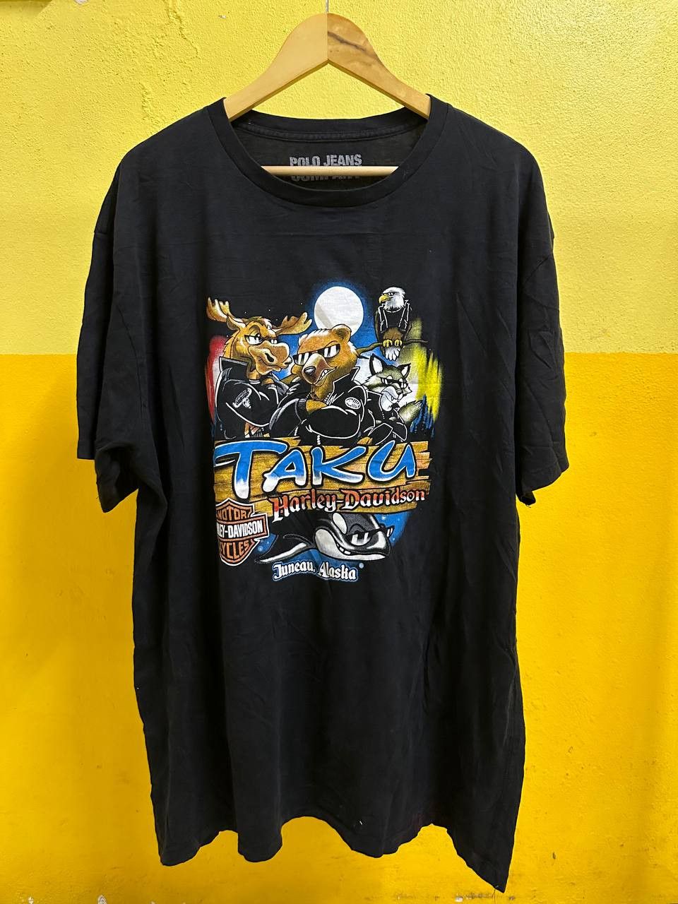 Polo Ralph Lauren × Vintage Polo Harley Taku Animal Cartoon Vintage Printed Tee Size US XL / EU 56 / 4 - 1 Thumbnail