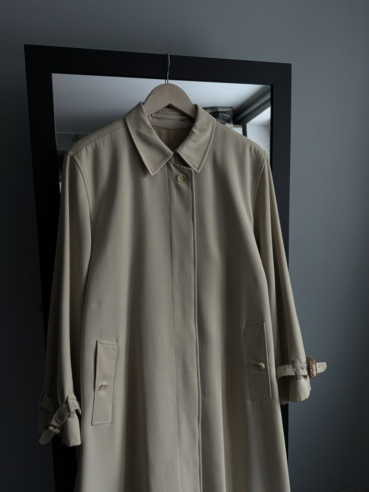 Burberry Vintage Burberrys Specialy All Wool Burella Trench Coat Size XL / US 12-14 / IT 48-50 - 4 Thumbnail