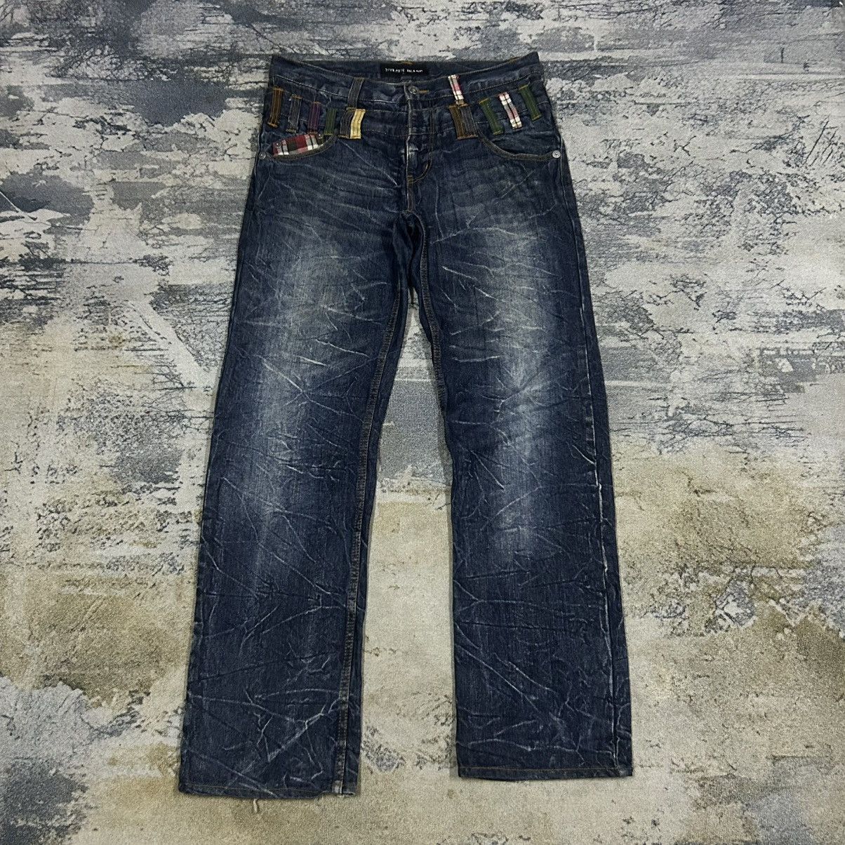 If Six Was Nine × Japanese Brand × KMRii Vintage Japanese Lightning Double Waist Denim Jeans Size US 34 / EU 50 - 1 Thumbnail