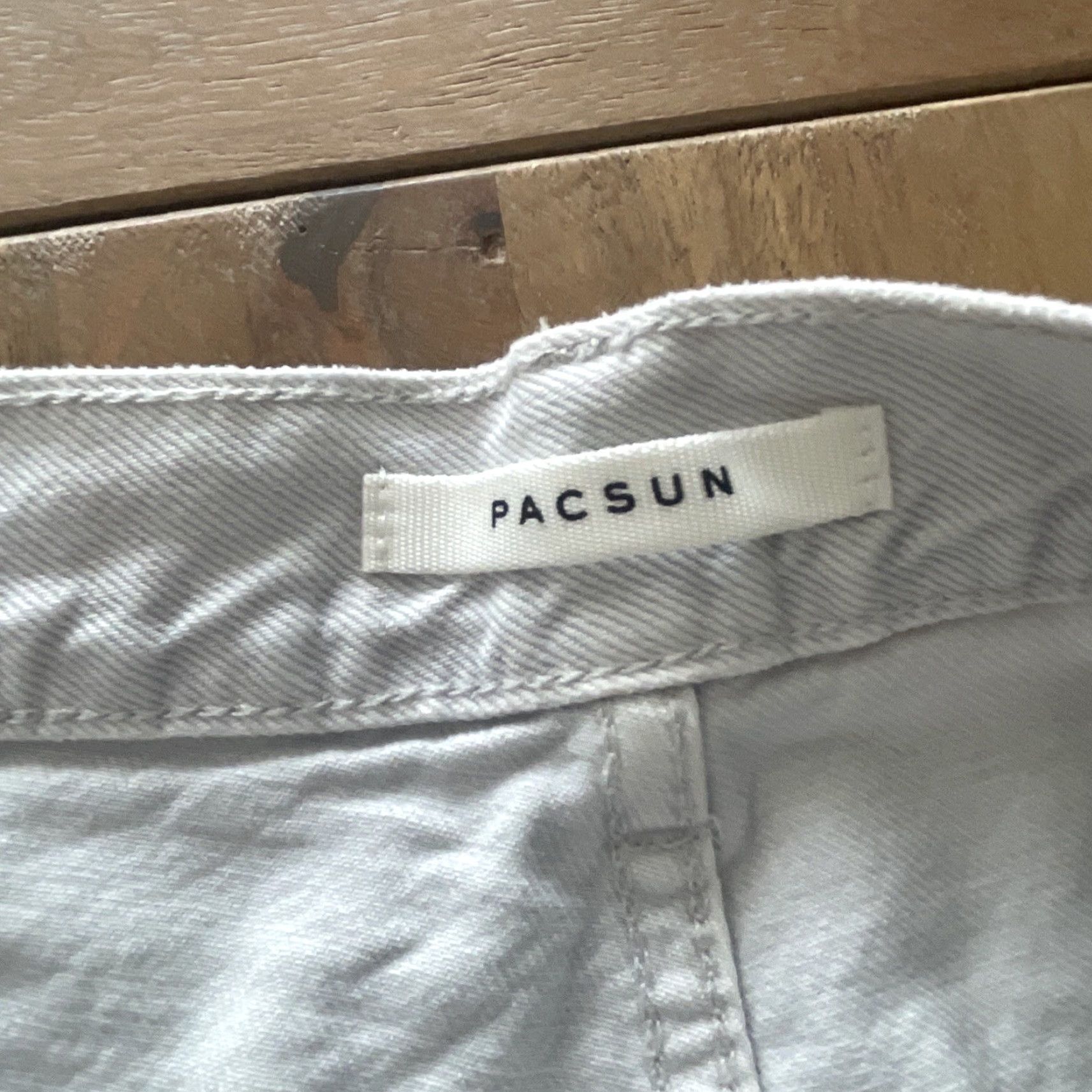 Pacsun Pacsun Denim Dad Jeans Womens 32 Jeans Distressed Relaxed Button Fly White 100% Cotton Baggy 80s 90s Hip Hop Punk Retro Womens Size 24" / US 00 / IT 34 - 6 Thumbnail