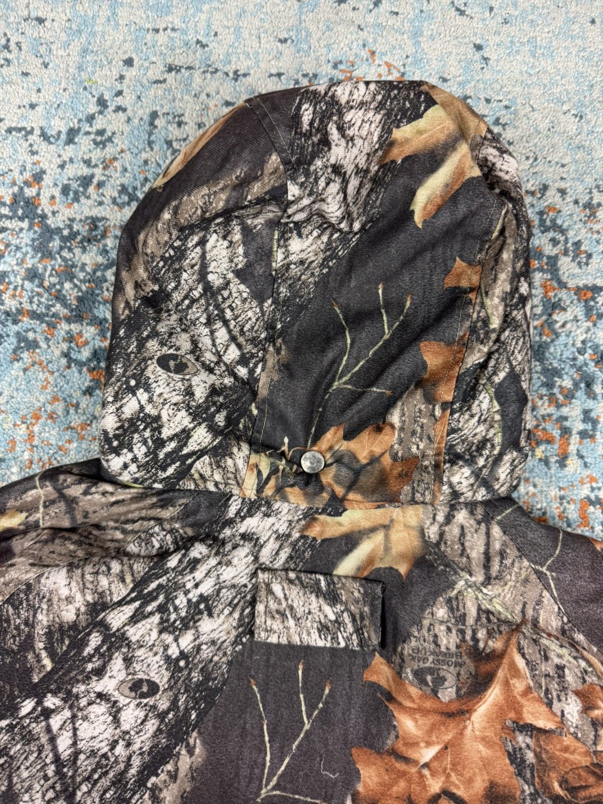 Mossy Oaks × Realtree × Vintage Vintage 90s Mossy Oak print boxy cargo booded hunting jacket Size US L / EU 52-54 / 3 - 11 Thumbnail