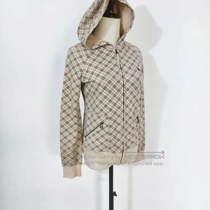 Burberry Burberry Women's Khaki Check Long Sleeve Cardigan. Size M / US 6-8 / IT 42-44 - 3 Thumbnail