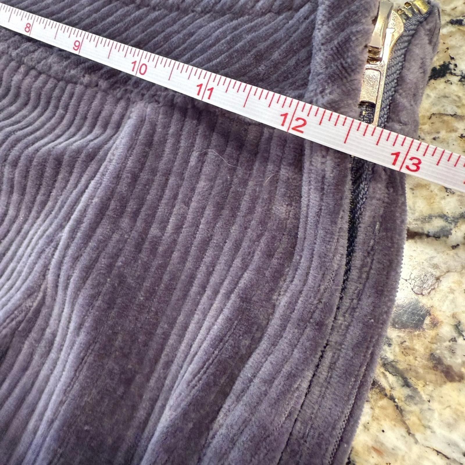 Polo Ralph Lauren POL corduroy mini skirt in gray with lavender undertone SM Size 28" / US 6 / IT 42 - 7 Thumbnail