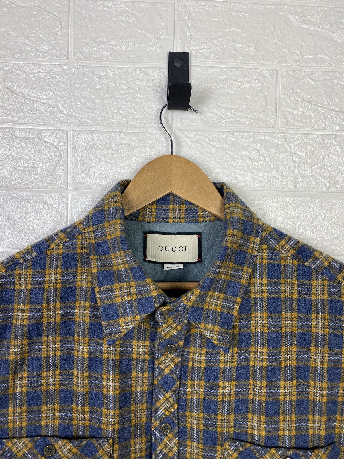 Gucci Gucci Wool Vest - SS20 Yellow & Blue Check - Size 52 Size US L / EU 52-54 / 3 - 3 Thumbnail