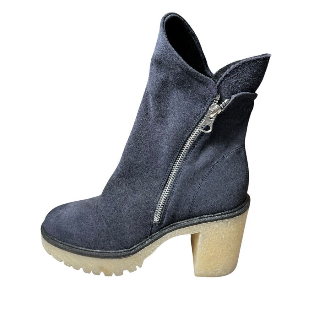 Free People New Free People Navy Suede Jack Zip Boots Size 38.5 Size US 8 / IT 38 - 2 Thumbnail