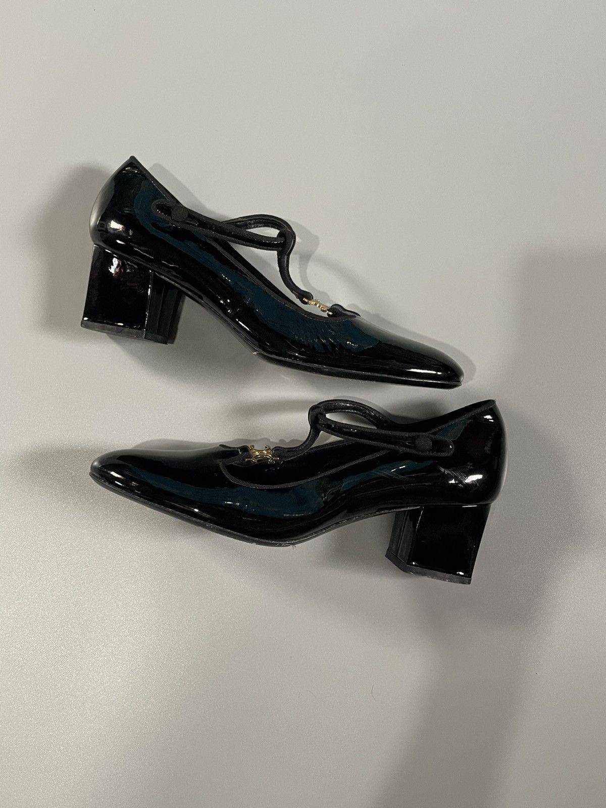 Celine Celine patent leather "Babies" T-bar pumps Size US 8 / IT 38 - 2 Thumbnail