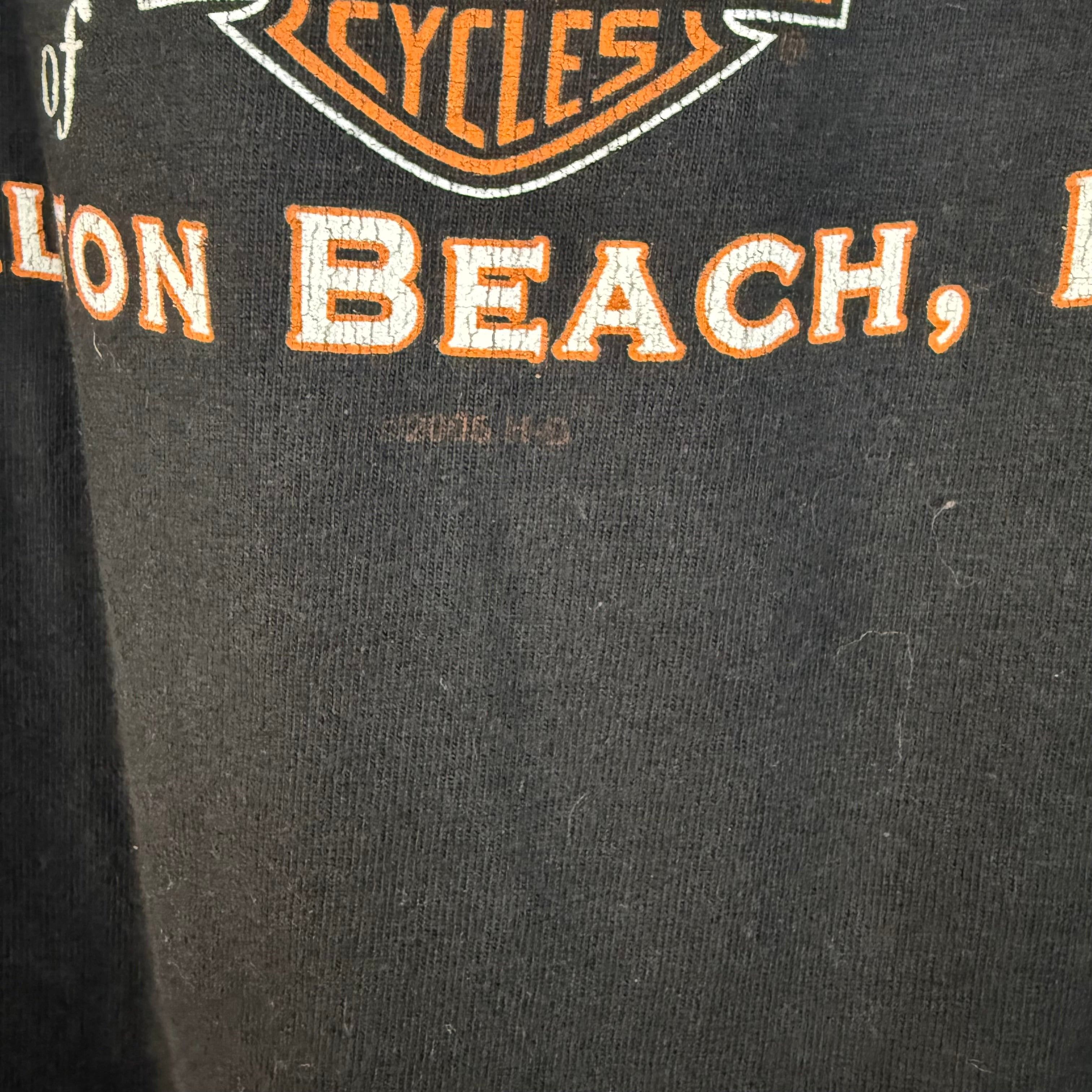 Harley Davidson Y2K Harley-Davidson Walton Beach Florida Feel The Rumble Tee Size US XL / EU 56 / 4 - 4 Thumbnail