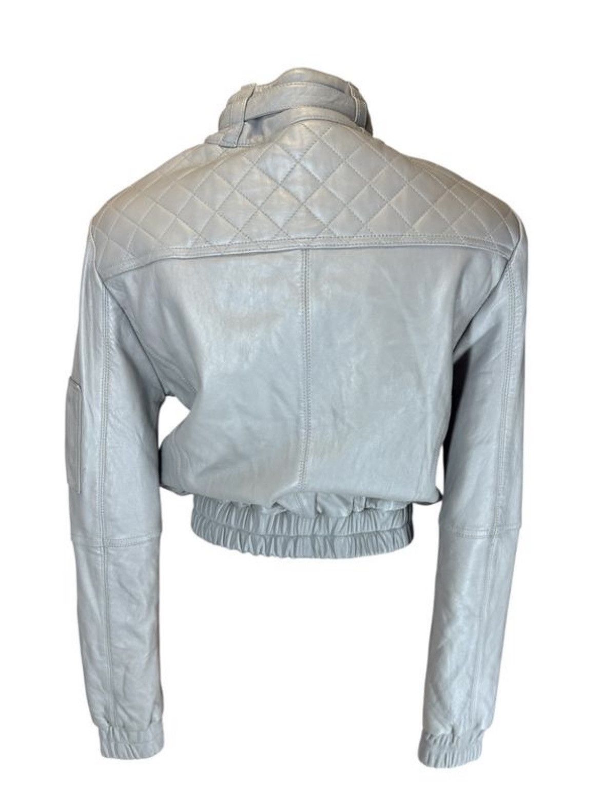 Tornado Mart Vintage Cropped Soft Leather Bomber Jacket Size US S / EU 44-46 / 1 - 2 Thumbnail