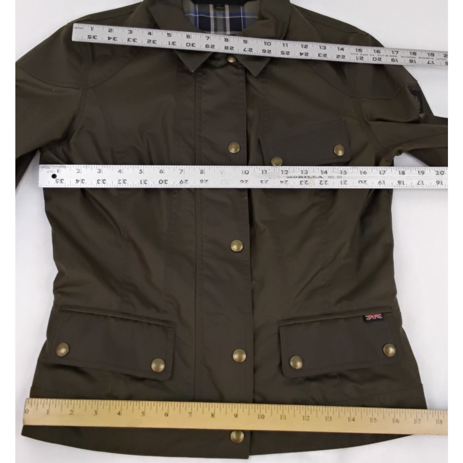 Belstaff Belstaff Waxed Tin Cloth Jacket Men's 42 Brown narrow waist Size US S / EU 44-46 / 1 - 14 Thumbnail