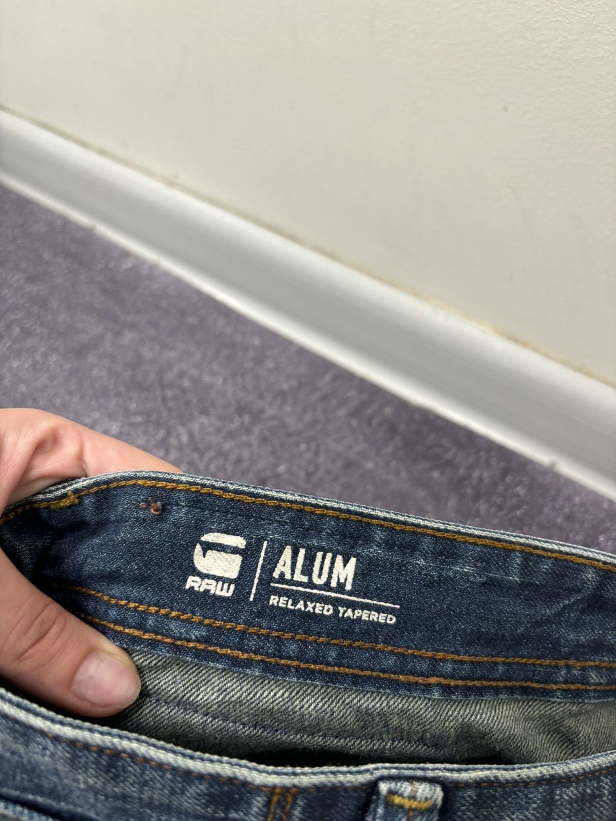 G-Star Vintage G-Star Raw Alum Faded Blue Avant Garde Denim Jeans Size US 34 / EU 50 - 11 Thumbnail