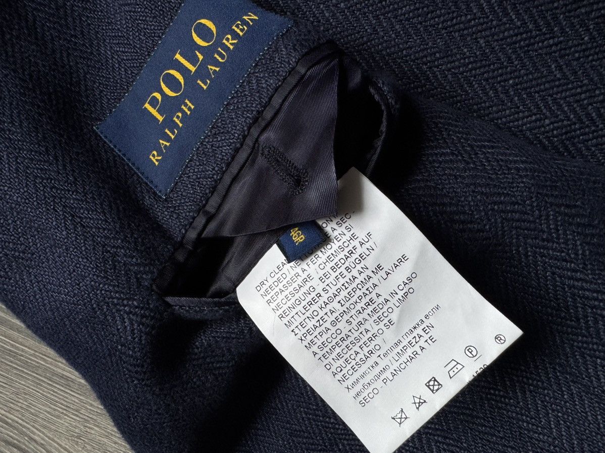 Polo Ralph Lauren Polo Ralph Lauren Herringbone Cotton Blazer 46R Size 46R - 8 Thumbnail