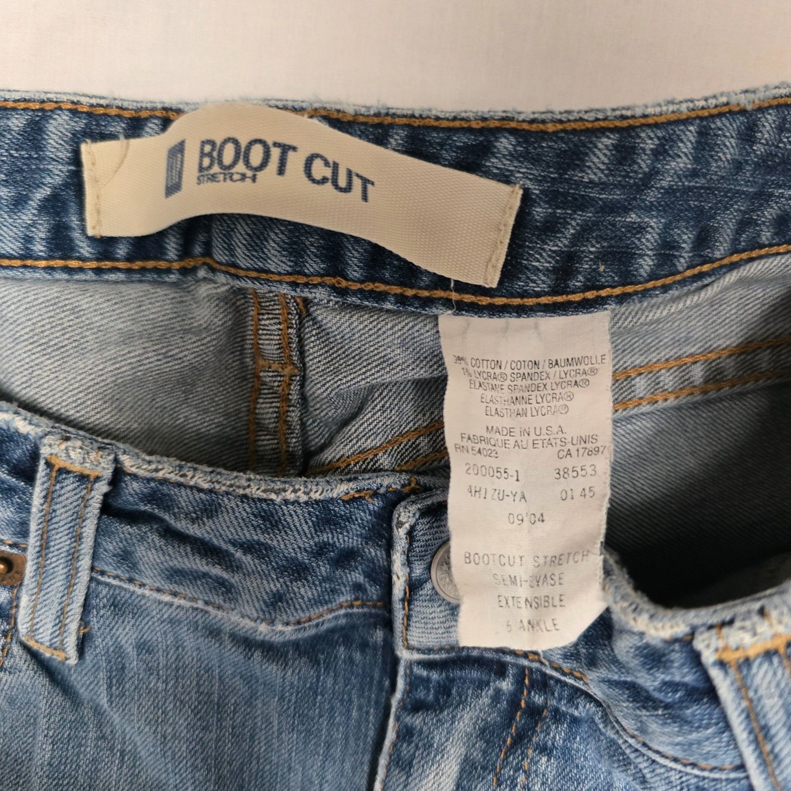 Naked & Famous St. John's Bay Women's Bootcut Jeans 6 Blue Denim Mid Rise Size 28" / US 6 / IT 42 - 9 Thumbnail