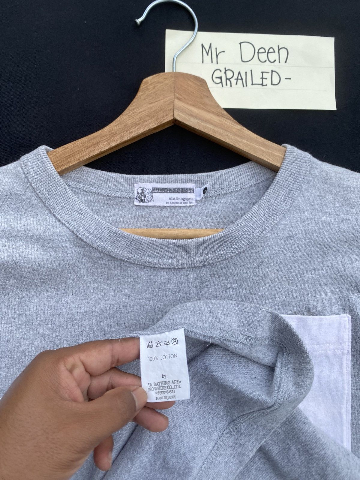 Bape Rare Vintage BAPESTA Single Pocket Tshirt Size US L / EU 52-54 / 3 - 18 Thumbnail