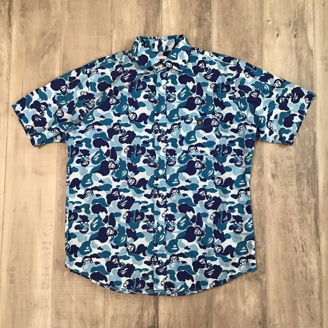Bape BAPE Milo ABC camo blue shirt a bathing ape NIGO Size US M / EU 48-50 / 2 - 2 Thumbnail