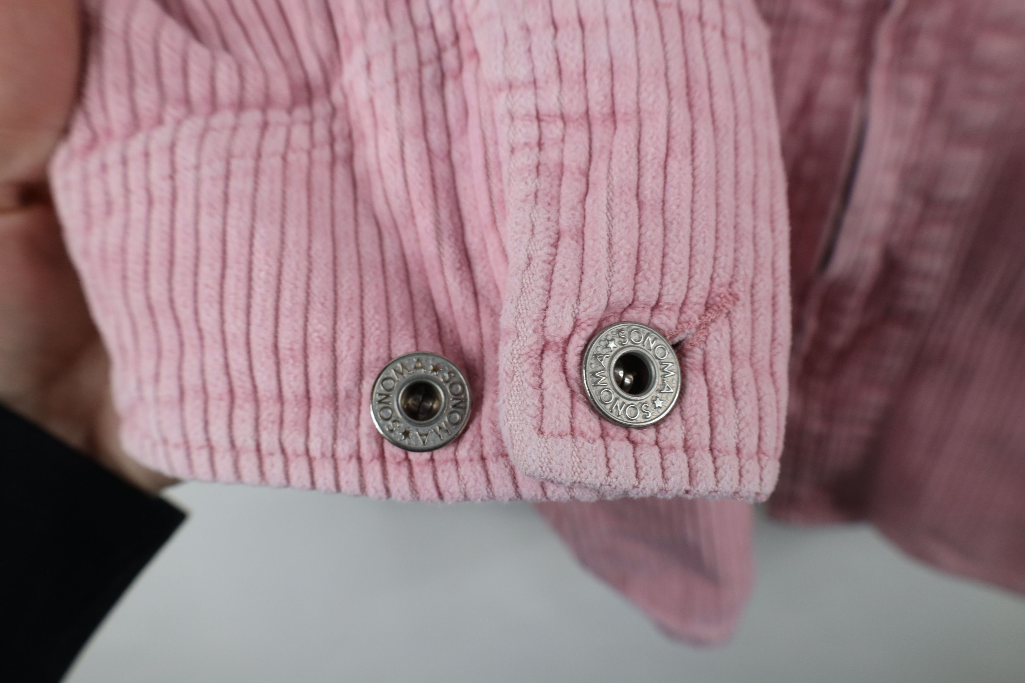 Vintage Vintage 90s Streetwear Corduroy Full Zip Shirt Jacket Pink Size 3XL / US 20-22 - 6 Thumbnail