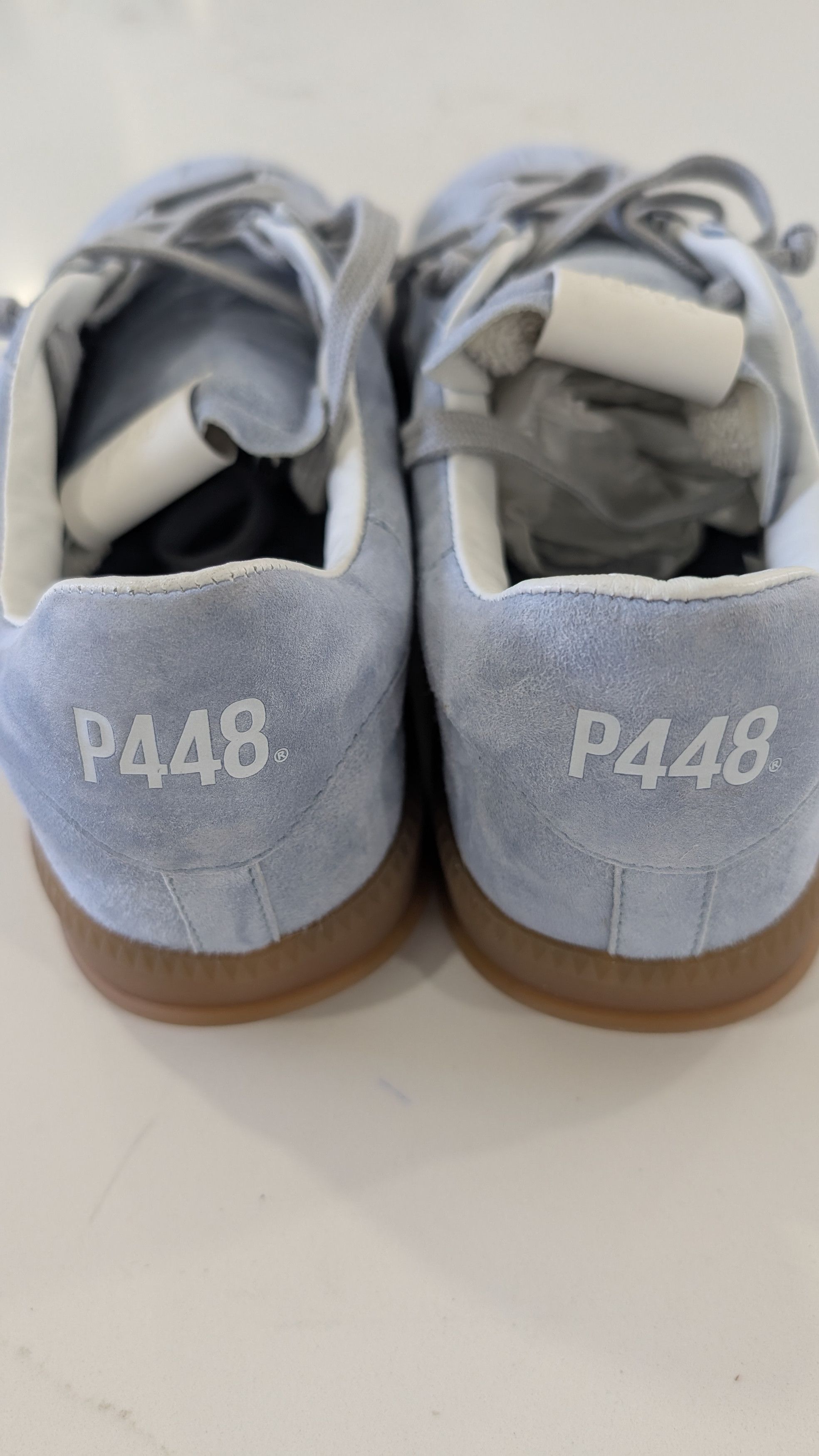 P448 P448 Monza Sea Light Blue Suede Sneakers EU 43 US 10 Low Top Size US 10 / EU 43 - 6 Thumbnail