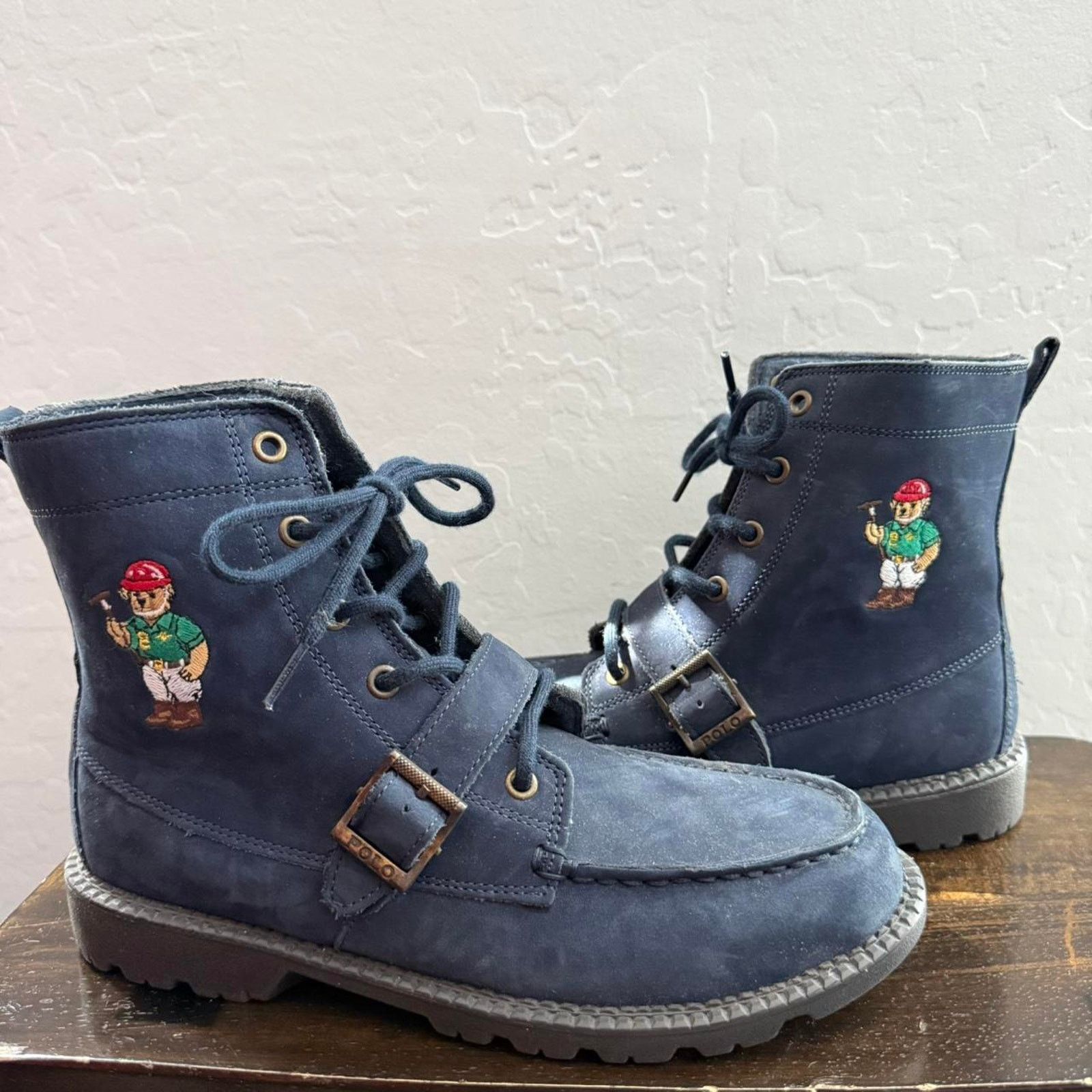 Polo Ralph Lauren Ralph Lauren Polo Bear Ranger Boots In Blue Size US 7 / EU 40 - 1 Thumbnail