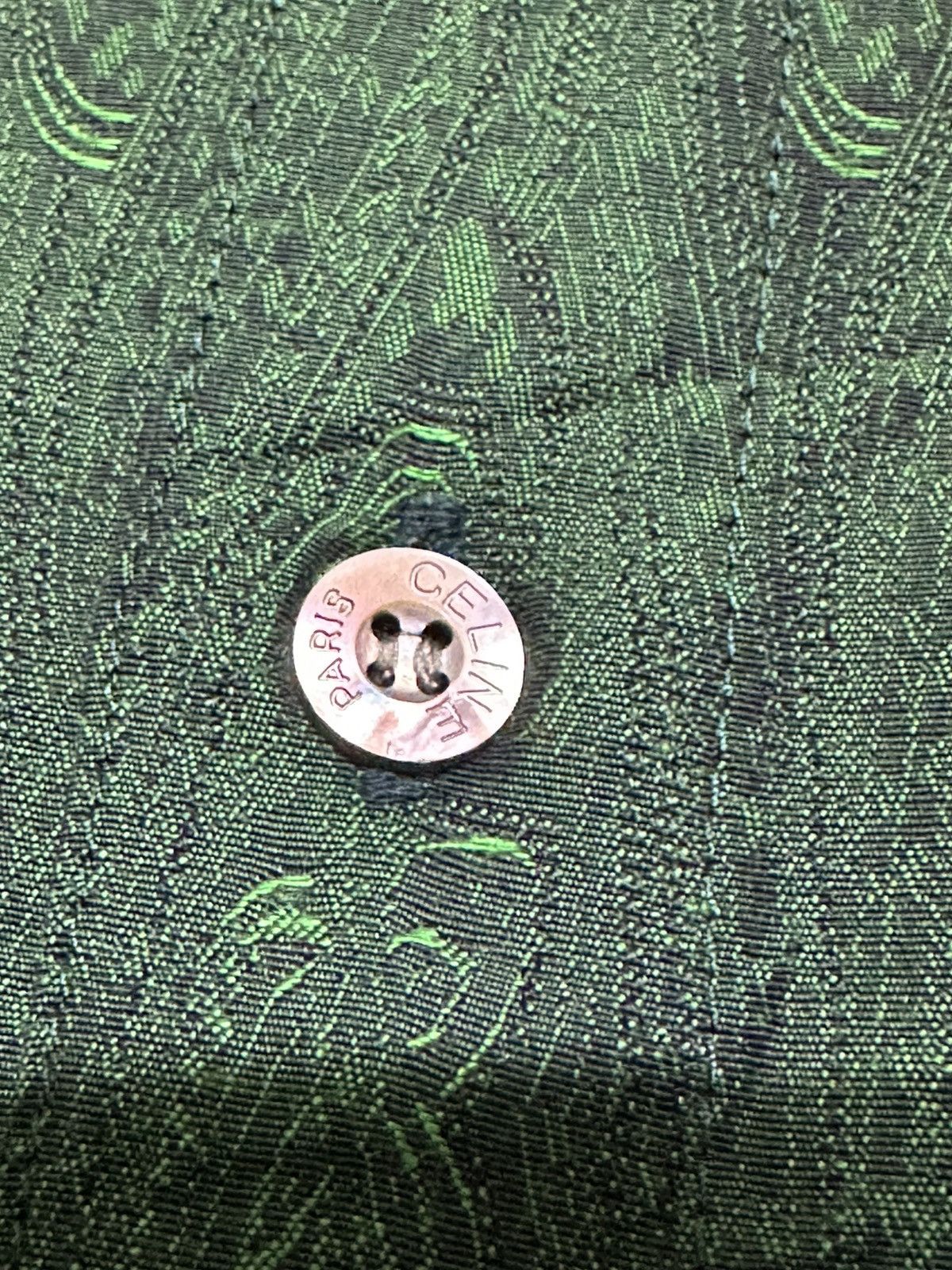 Celine × Hedi Slimane Celine green shirt Size US M / EU 48-50 / 2 - 6 Thumbnail