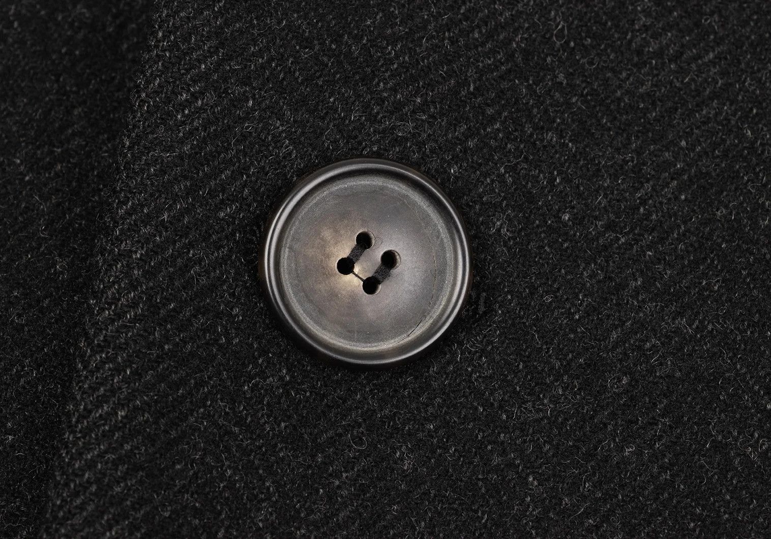 A.P.C. Herringbone Melton Coat in Charcoal M Size US XXS / EU 40 - 11 Thumbnail