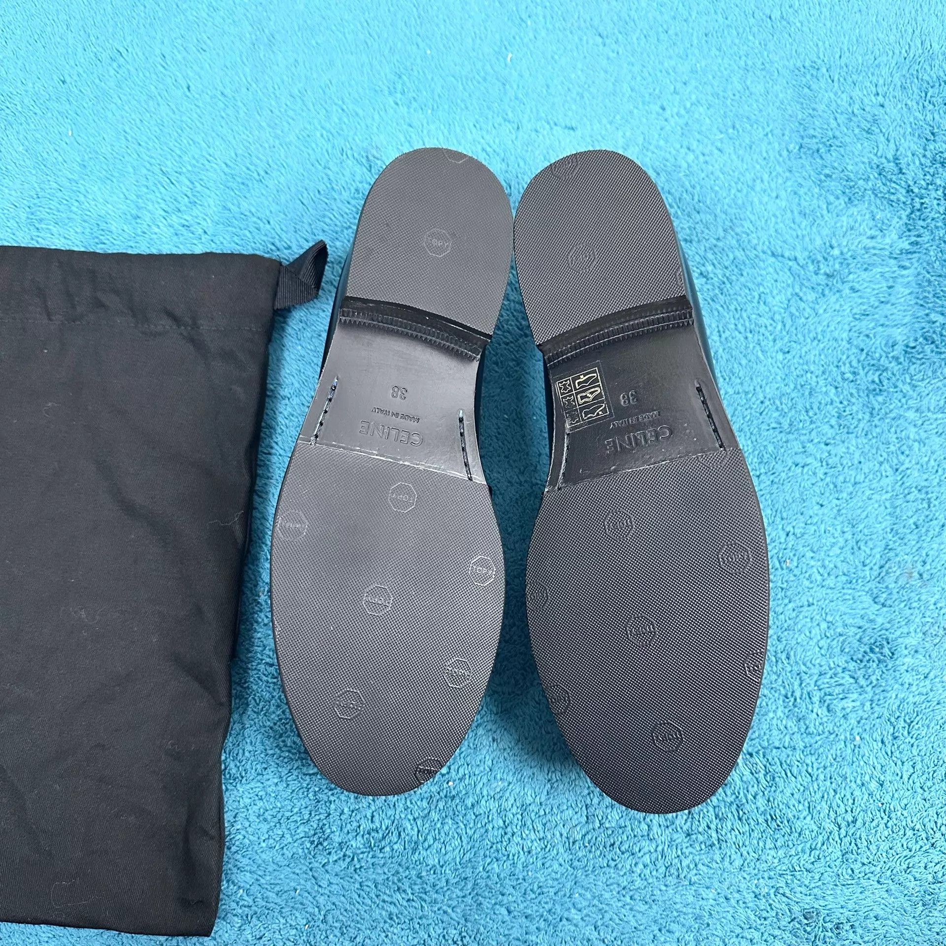 Celine Celine Luco Patent Leather Loafers Black 38 Mint Size US 7.5 / IT 37.5 - 5 Thumbnail