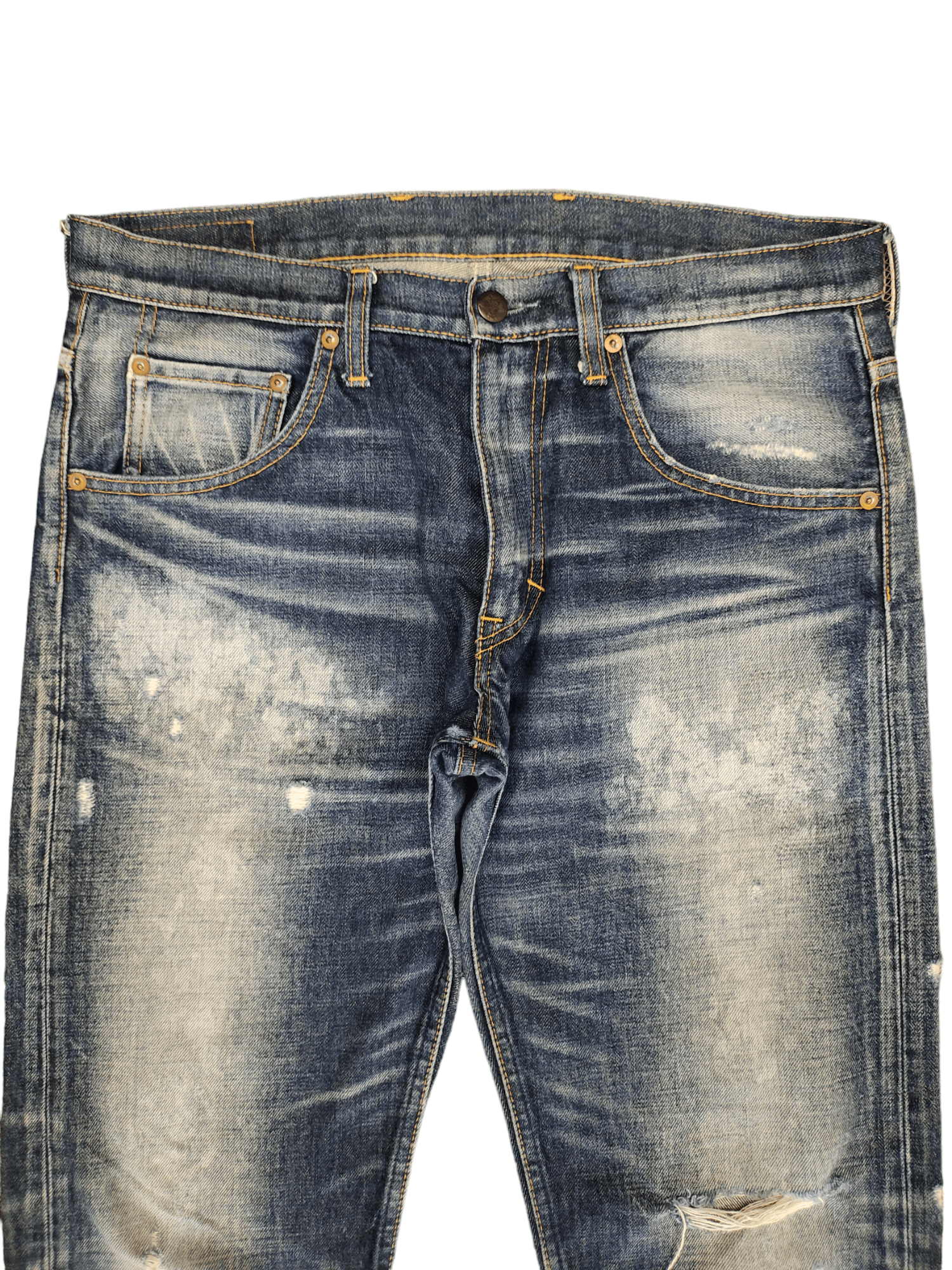 Kapital Japanese Brand Rna Inc. Acid Wash Distressed Denim Jeans Size US 32 / EU 48 - 3 Thumbnail