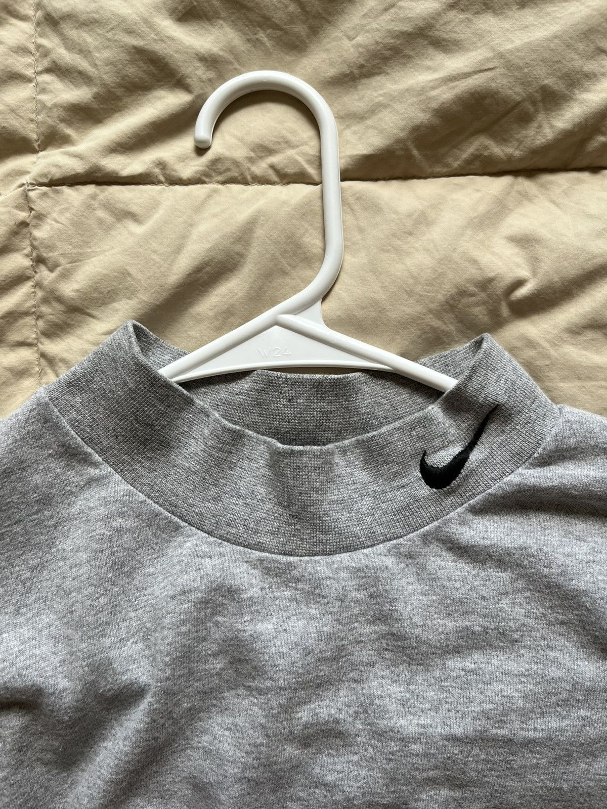 Nike Vintage 1990s nike long sleeve grey crewneck Size US M / EU 48-50 / 2 - 4 Thumbnail