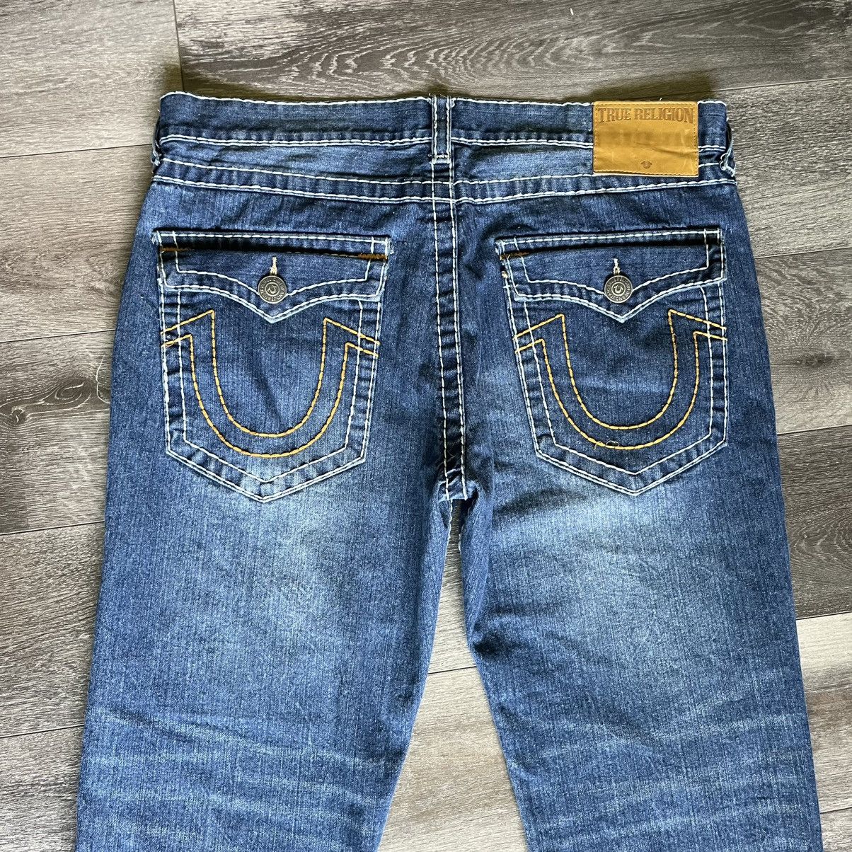 True Religion × Vintage Vintage 2000s True Religion Super T Ricky Denim Jeans 40x33 Size US 40 / EU 56 - 3 Thumbnail