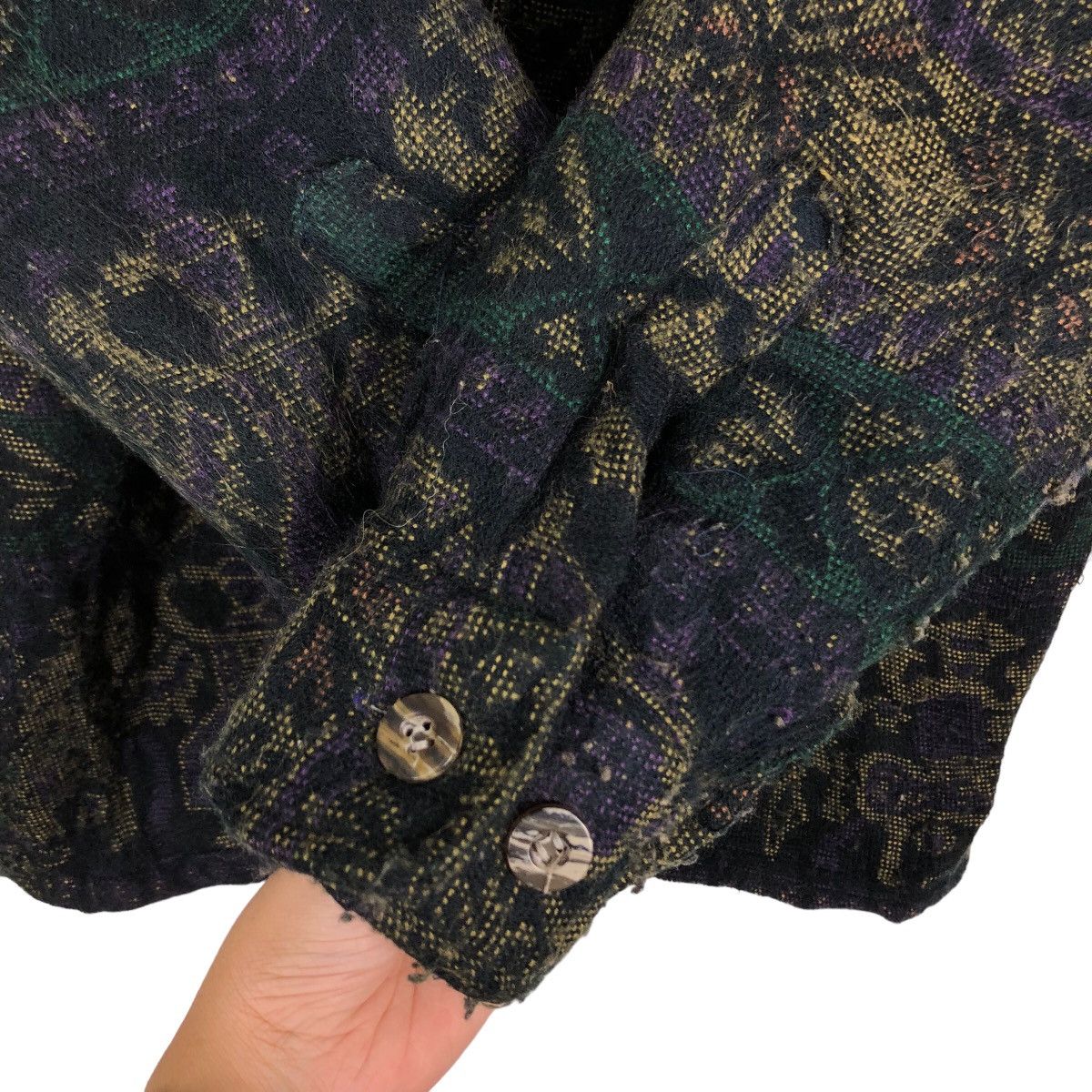 Japanese Brand 🔥90’s Navajo Aztec Hikory Chore Jacket Jungle Storm Size US M / EU 48-50 / 2 - 12 Thumbnail
