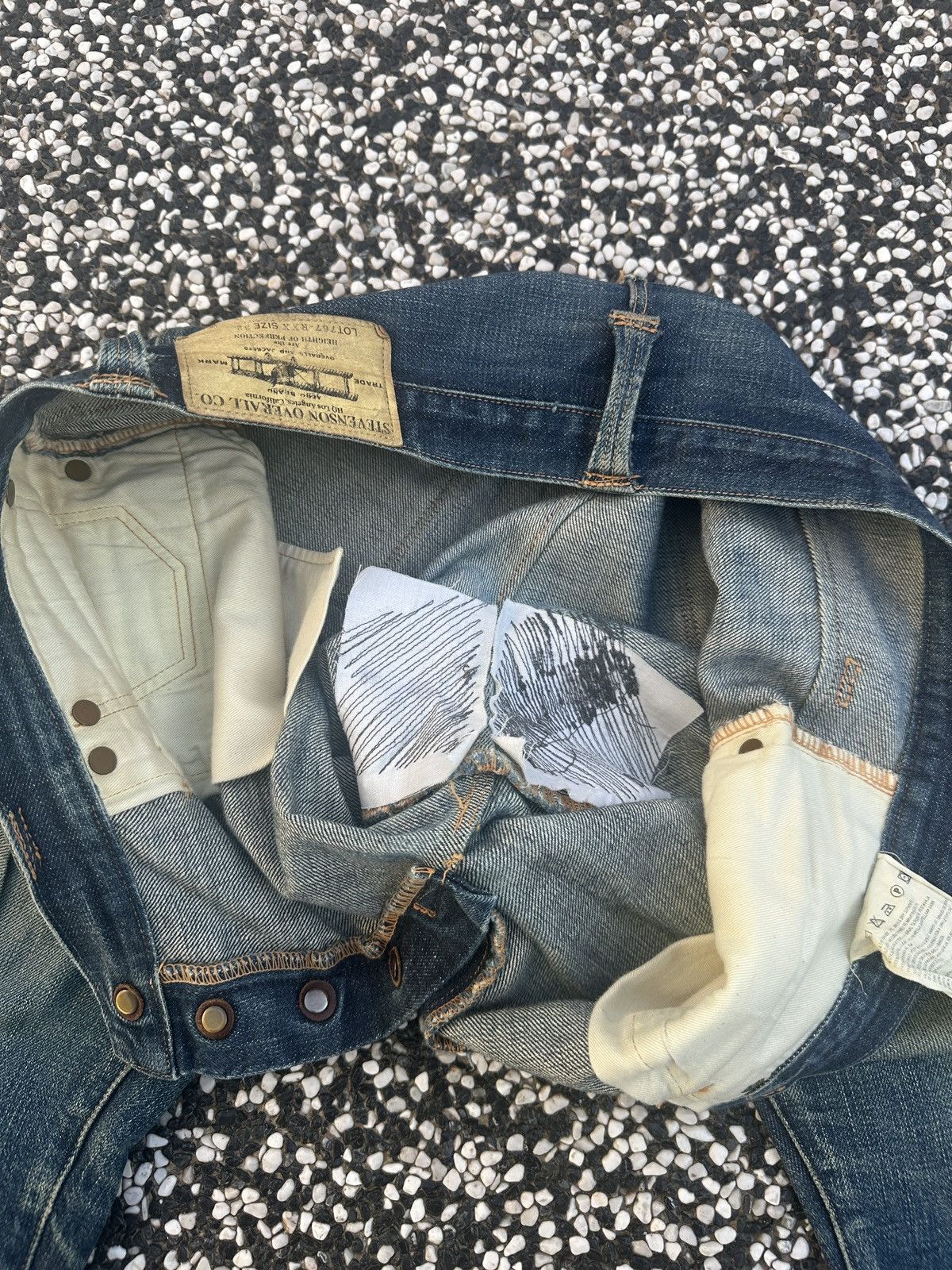 Stevenson Overall Co. Vintage Stevenson Overall Co. Selvedge Denim faded jeans Size US 34 / EU 50 - 10 Thumbnail