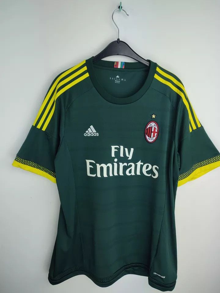 Adidas AC Milan 2015-16 THIRD FOOTBALL SHIRT SOCCER JERSEY ADIDAS Size US XL / EU 56 / 4 - 1 Thumbnail