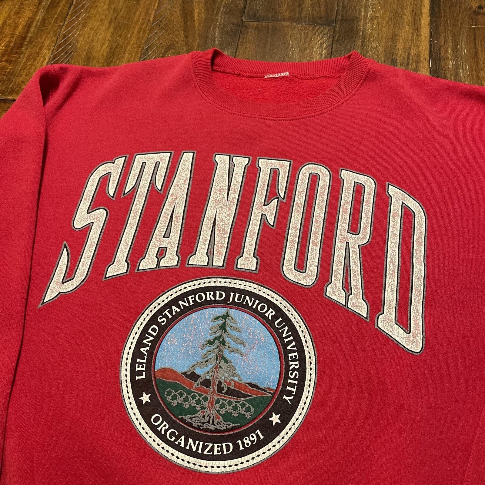 Vintage Stanford Cardinal Sweatshirt Crewneck Pullover Mens Red Size US L / EU 52-54 / 3 - 4 Thumbnail