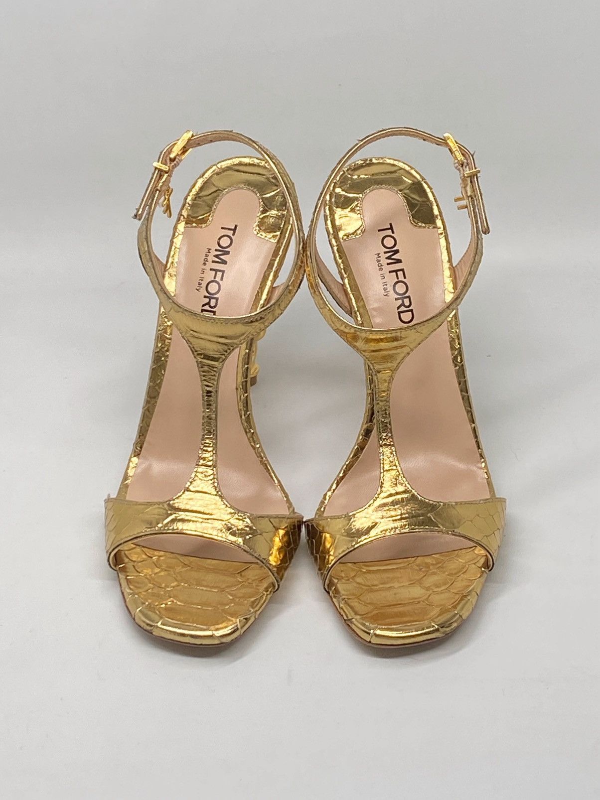 Tom Ford Tom Ford Stamped Python Galaxy 105mm Sandal size 37.5 Size US 7.5 / IT 37.5 - 5 Thumbnail