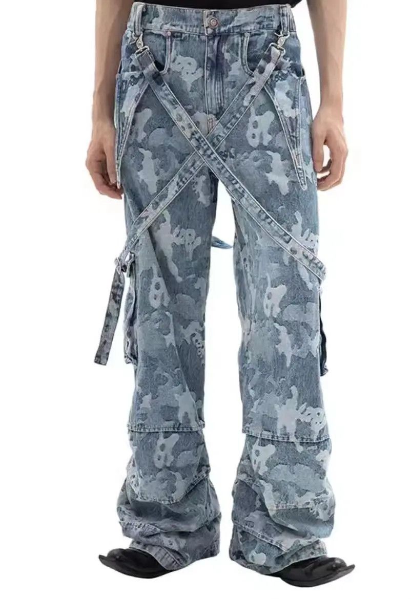 Designer × Japanese Brand Vintage Hip Hop Vibe Street Loose Casual Pants Size US 31 - 1 Thumbnail
