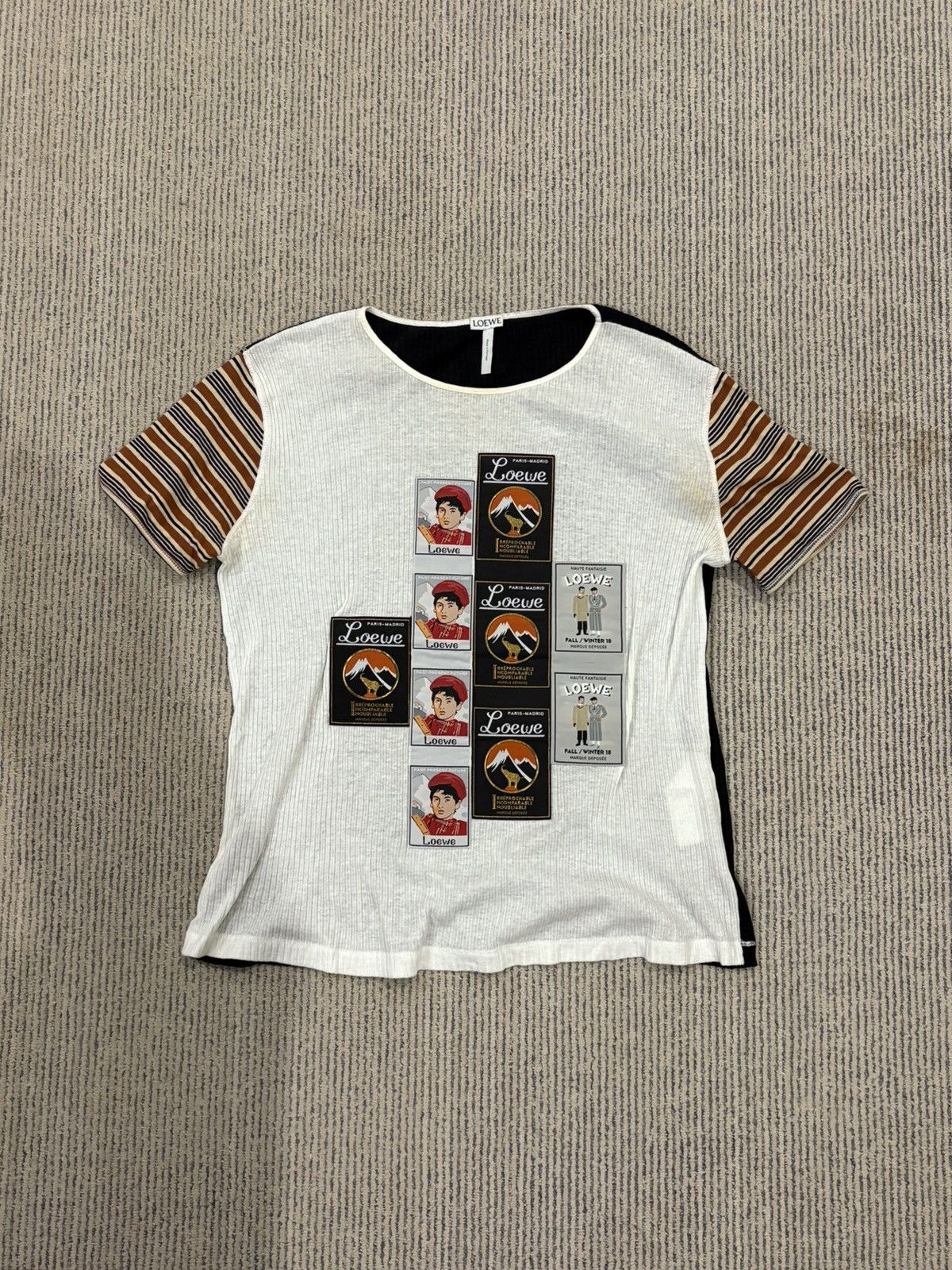 Loewe FW18 Multi-Patch T-Shirt Size M / US 6-8 / IT 42-44 - 3 Thumbnail