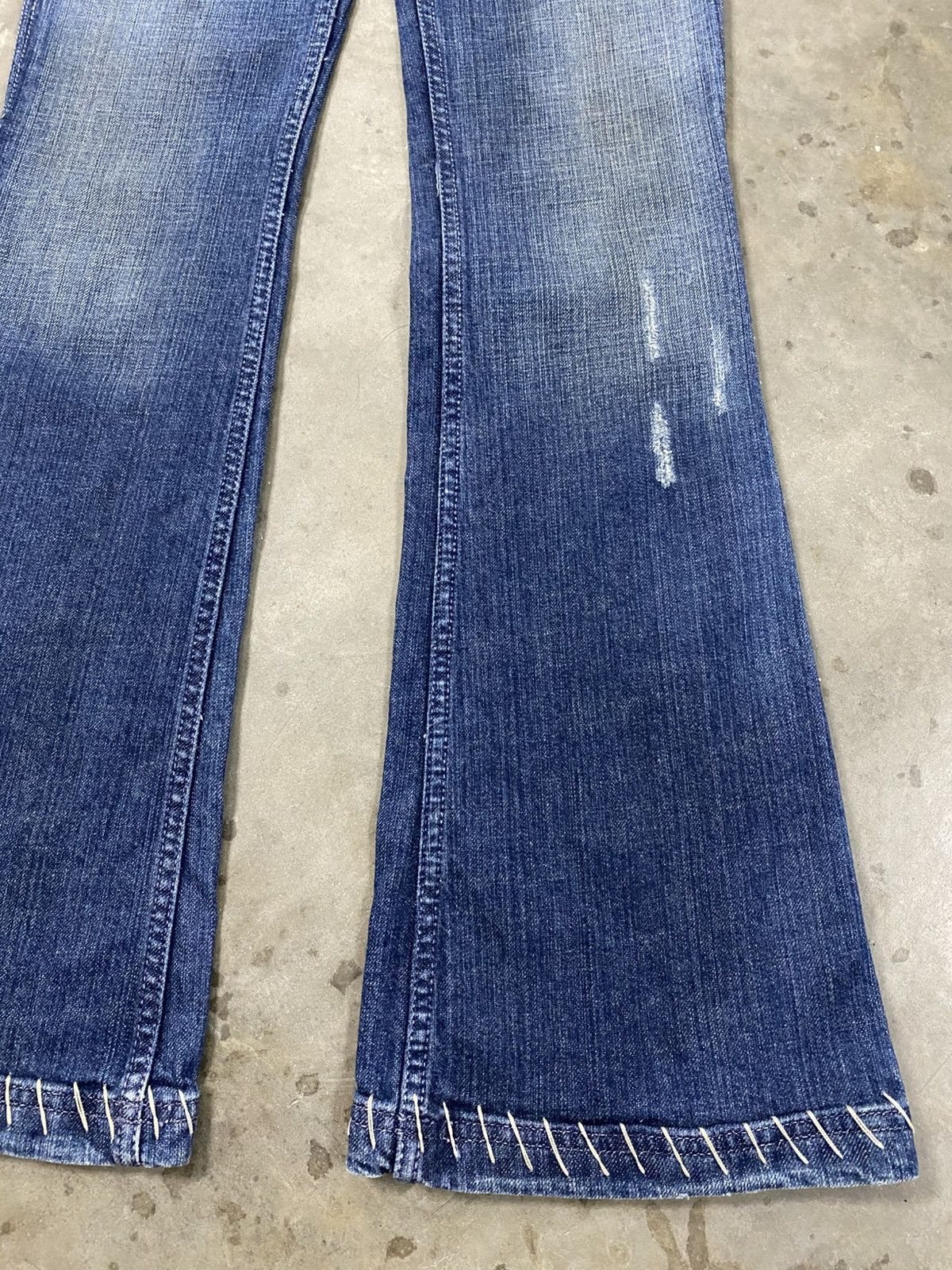 Antik Denim Flare Jeans Antik Denim Low Rise Made in Usa @308 Size US 27 - 8 Thumbnail