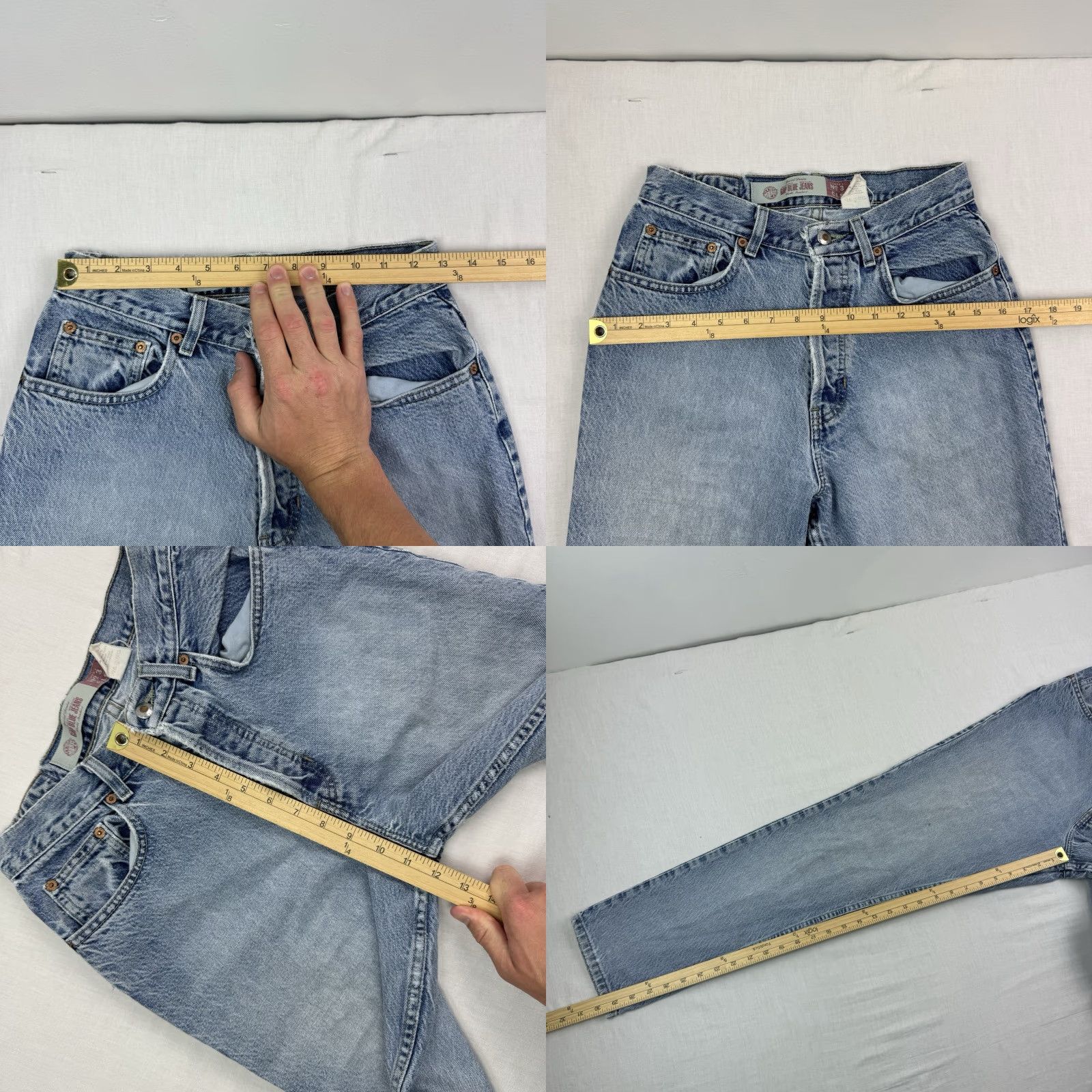 Gap VINTAGE Gap Women's Jeans 8 Regular Blue Classic Fit Button Fly High Rise 90s Retro Size 30" / US 8 / IT 44 - 8 Thumbnail