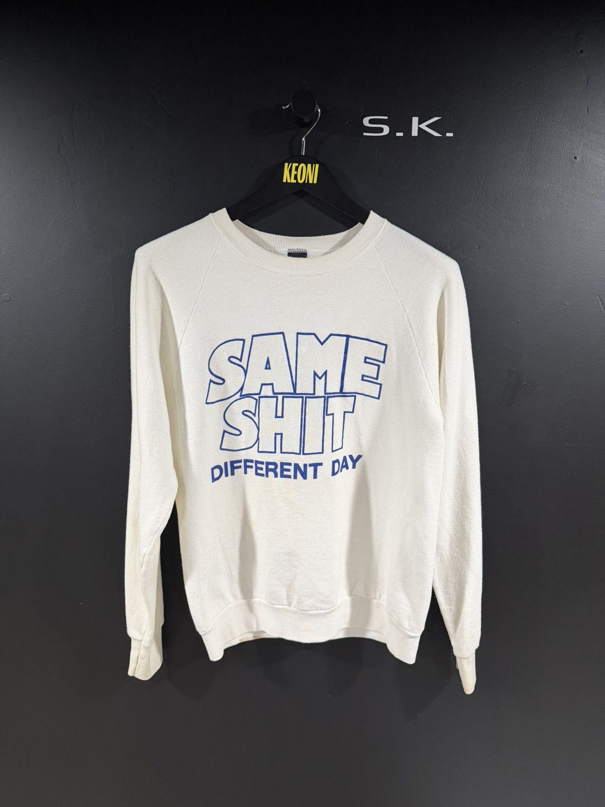 Vintage 1980s Vintage Same Shit Comedy Humor Grunge Sweatshirt L Size US L / EU 52-54 / 3 - 1 Thumbnail