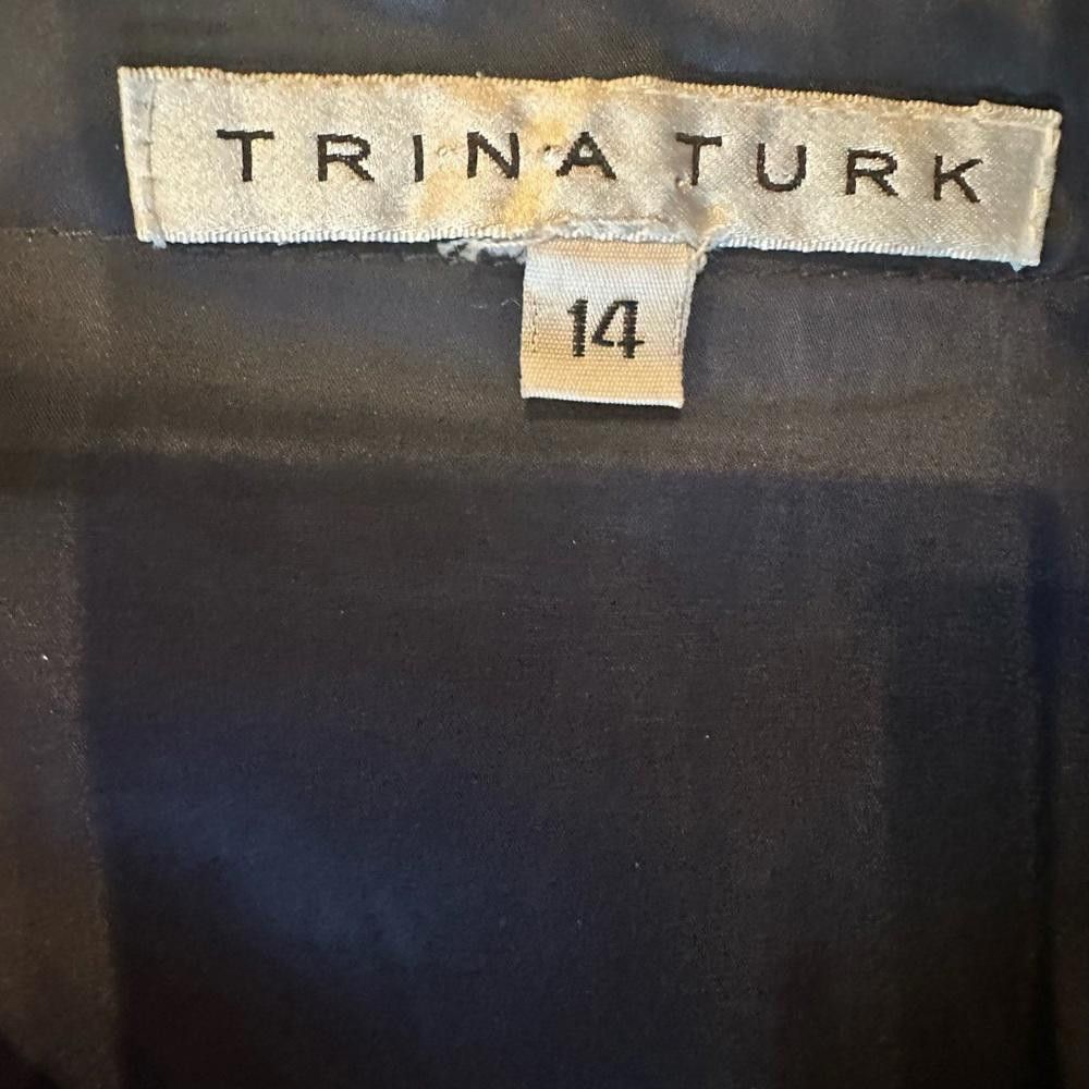 Designer Trina Turk Lanora Geometric Print A-Line Skirt Multicolor 14 Size 36" / US 14 / IT 50 - 5 Thumbnail