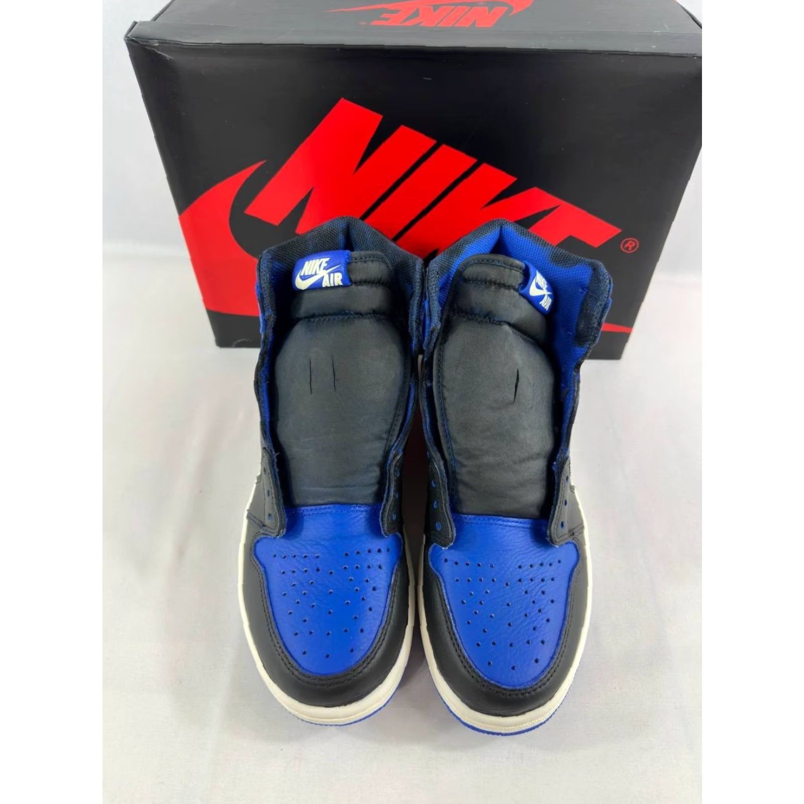 Jordan Brand Nike Air Jordan 1 Retro High Hyper Royal 555088-401 Sneakers Men Size 10 Blue Leather Custom Size US 10 / EU 43 - 3 Thumbnail