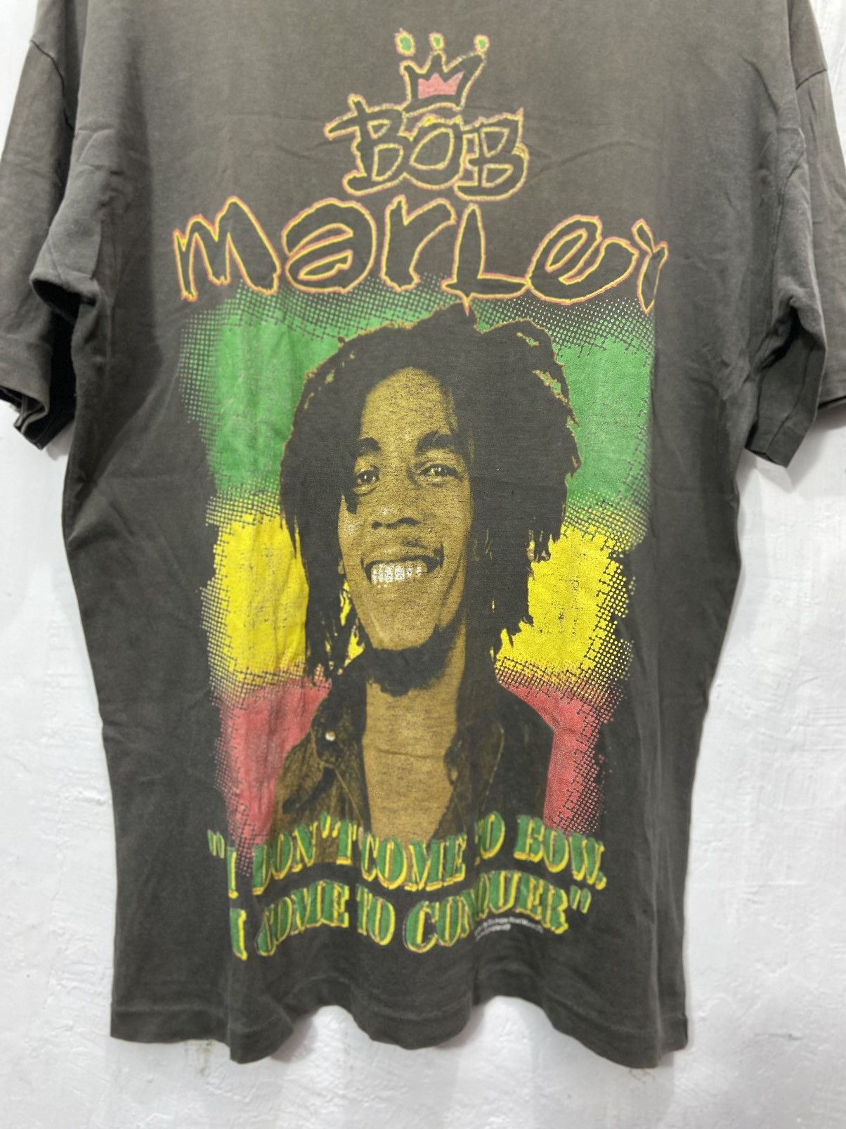 Band Tees Vintage Thrashed Sun Faded Bob Marley Tshirt 90s Size US L / EU 52-54 / 3 - 2 Thumbnail