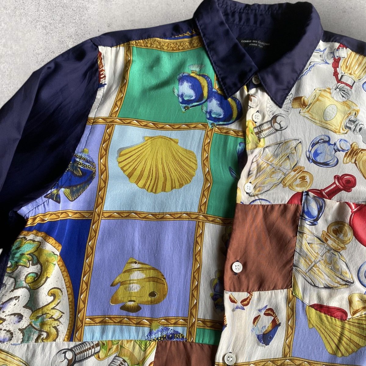 Comme des Garcons Vintage AW99 Rayon Parfum And Sea Shirt Size US M / EU 48-50 / 2 - 3 Thumbnail