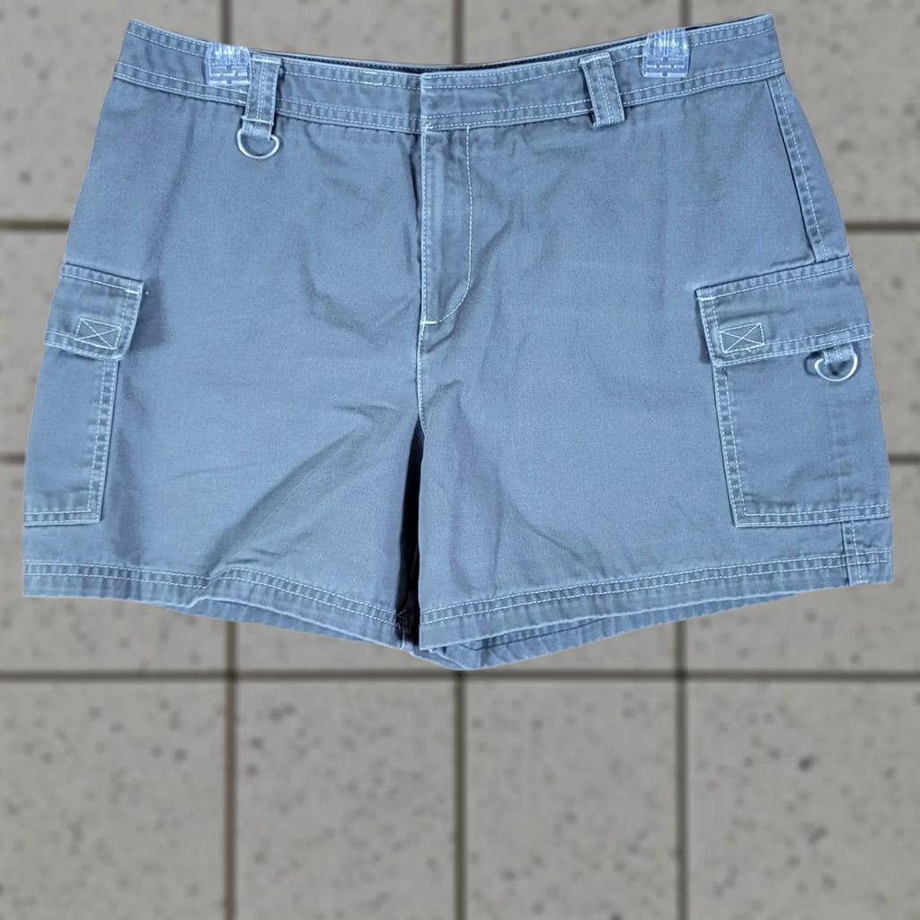 Dockers Dockers Cargo Shorts Womens Size M Gray Cotton Blend Check Measurements Size 32" / US 10 / IT 46 - 1 Thumbnail