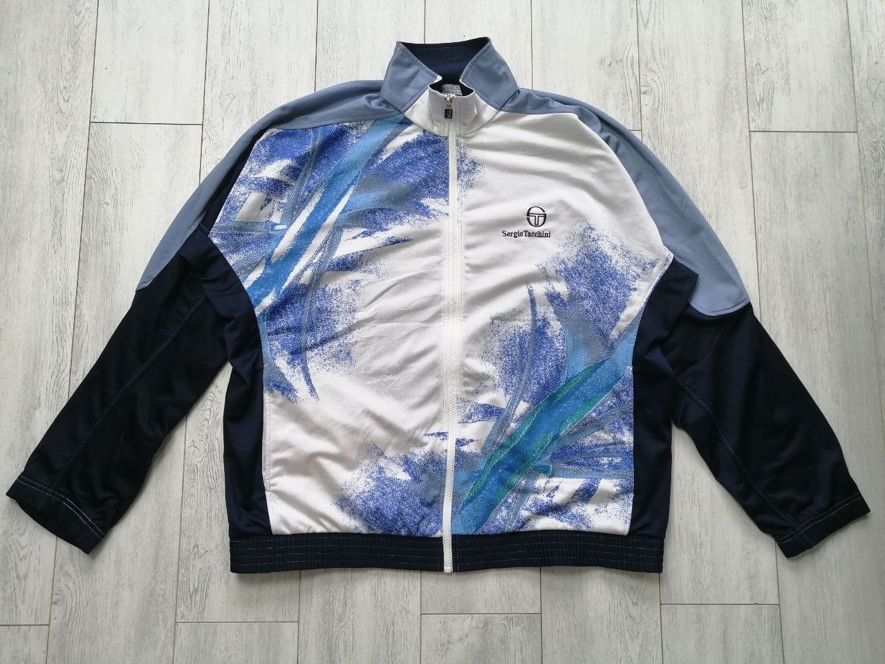 Sergio Tacchini Vintage 90s Sergio Tacchini Track Jacket Size L Size US L / EU 52-54 / 3 - 1 Thumbnail
