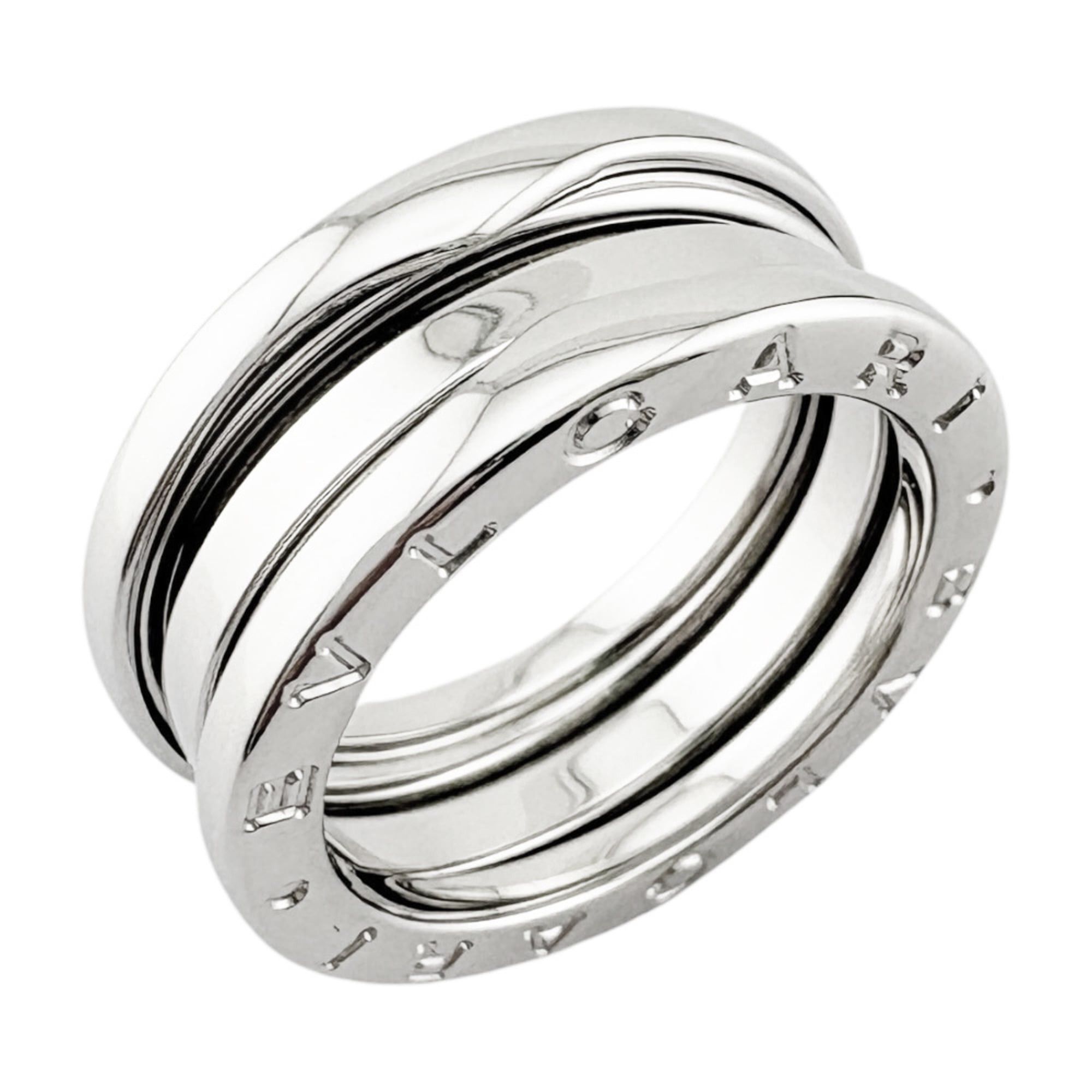 Bvlgari Bulgari B-zero.1 3-band ring, 1, 18K white gold, women's BVLGARI Size ONE SIZE - 1 Thumbnail