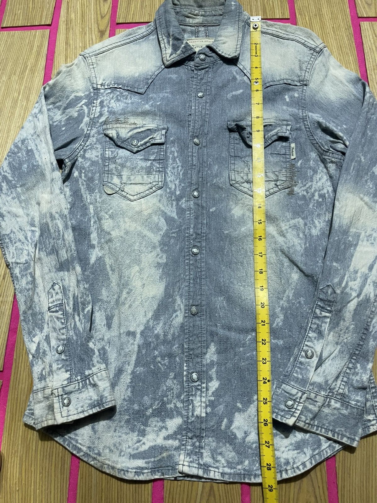 If Six Was Nine VINTAGE Y2K BUCKAROO long sleeve shirt with a rare pattern Size US M / EU 48-50 / 2 - 14 Thumbnail