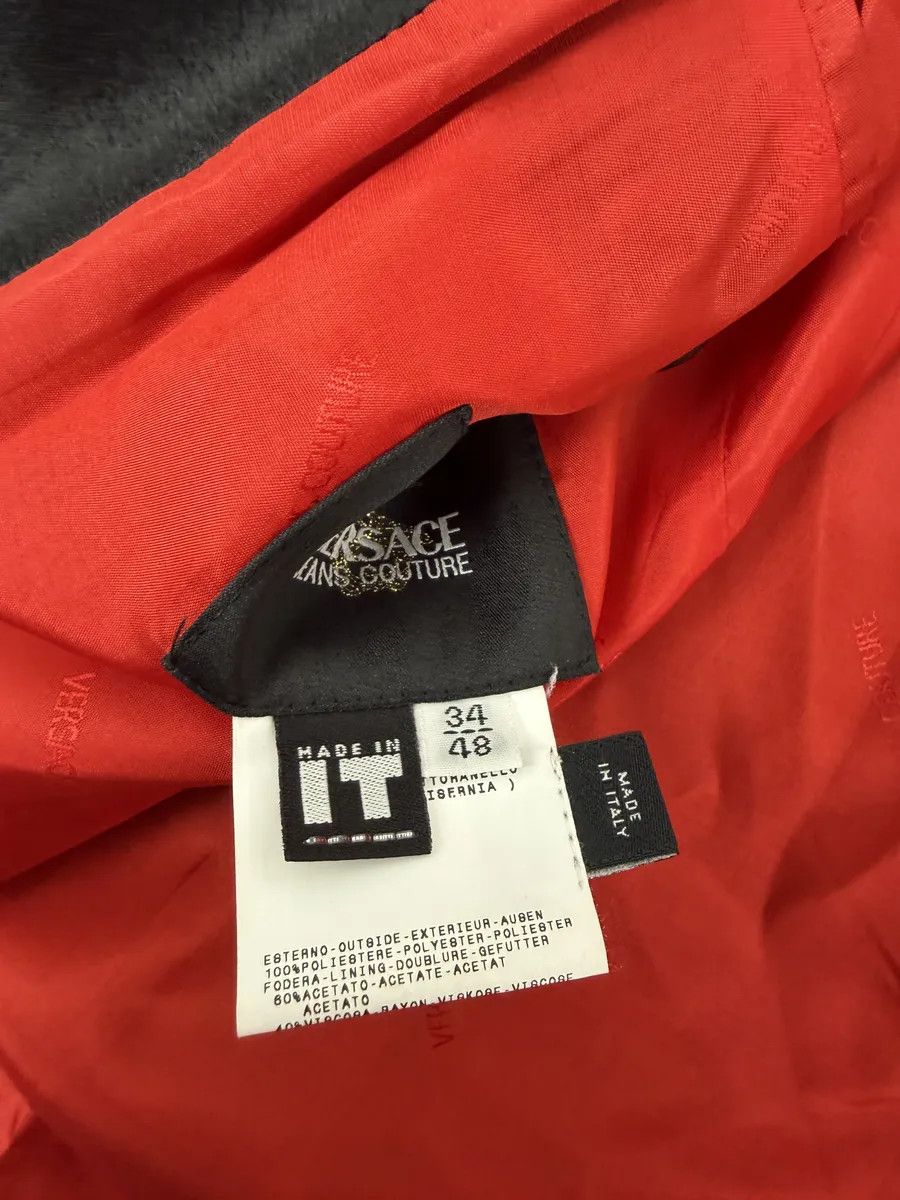 Versace 2000s Versace Faux Fur Black Imperial Trench Coat Size US M / EU 48-50 / 2 - 6 Thumbnail