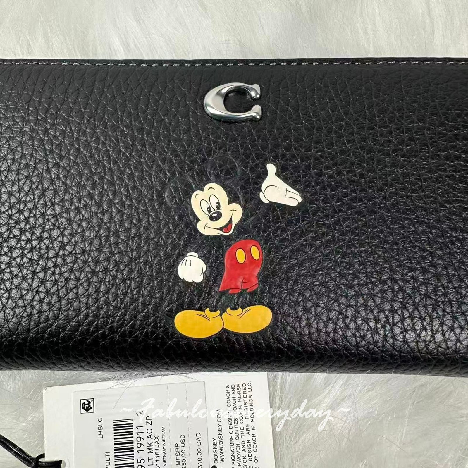 Coach Disney X Coach Essential Accordion Zip Wallet Black Mickey Size ONE SIZE - 5 Thumbnail
