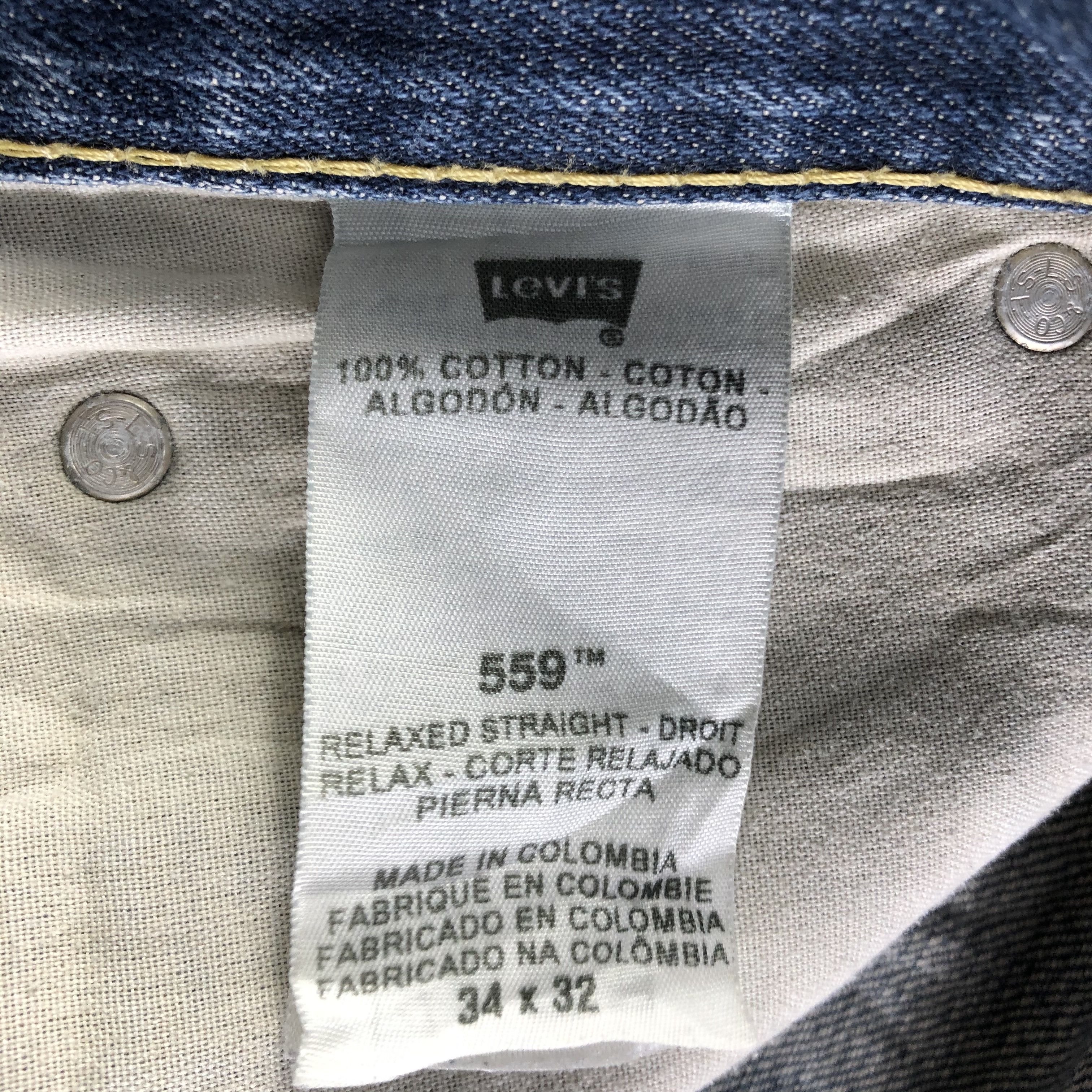 Levi's Vintage Blue Wash Levis 559 Jeans-J3025 Size US 38 / EU 54 - 10 Thumbnail