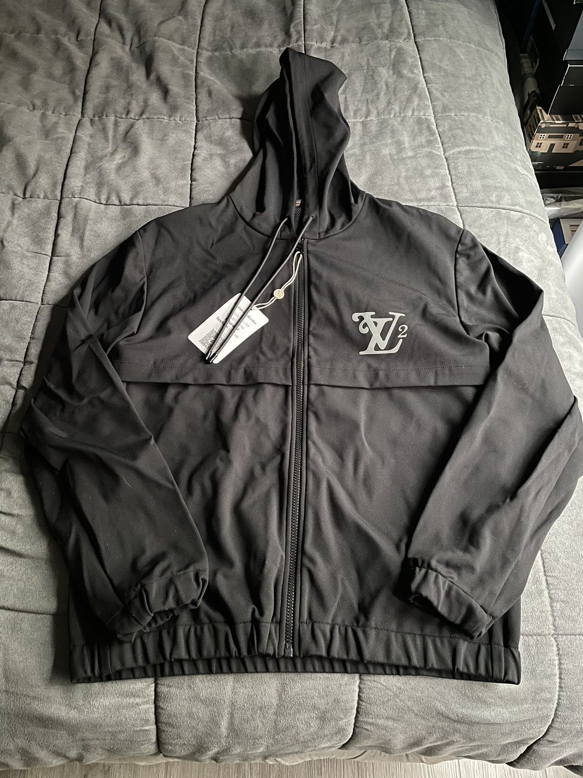 image of Louis Vuitton Nigo Squared Reflective Hoodie in Black, Men's (Size Medium)